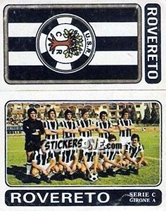Figurina Rovereto Scudetto / Squadra - Calciatori 1972-1973 - Panini