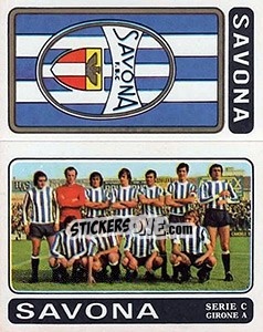 Figurina Savona Scudetto / Squadra - Calciatori 1972-1973 - Panini