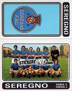 Sticker Seregno Scudetto / Squadra - Calciatori 1972-1973 - Panini