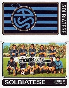 Cromo Solbiatese Scudetto / Squadra - Calciatori 1972-1973 - Panini