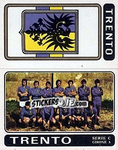 Sticker Trento Scudetto / Squadra - Calciatori 1972-1973 - Panini