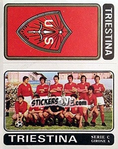 Figurina Triestina Scudetto / Squadra