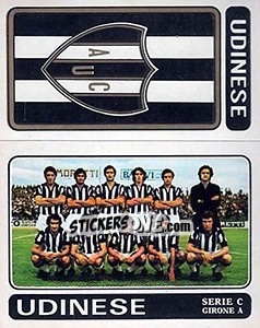 Sticker Udinese Scudetto / Squadra - Calciatori 1972-1973 n. 501 - Panini