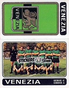 Cromo Venezia Scudetto / Squadra - Calciatori 1972-1973 - Panini