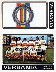 Cromo Verbania Scudetto / Squadra - Calciatori 1972-1973 - Panini
