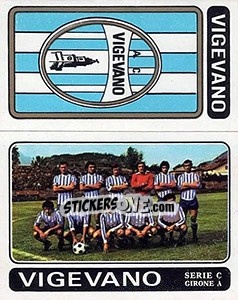 Sticker Vigevano Scudetto / Squadra - Calciatori 1972-1973 - Panini