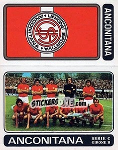 Sticker Anconitana Scudetto / Squadra