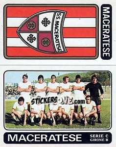 Sticker Maceratese Scudetto / Squadra - Calciatori 1972-1973 - Panini