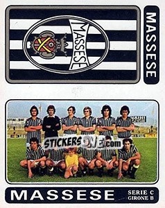 Figurina Massese Scudetto / Squadra - Calciatori 1972-1973 - Panini