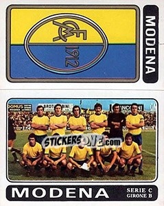 Sticker Modena Scudetto / Squadra - Calciatori 1972-1973 - Panini