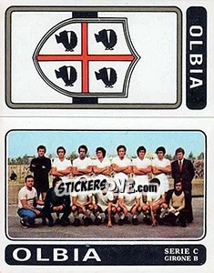 Sticker Olbia Scudetto / Squadra