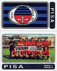 Figurina Pisa Scudetto / Squadra