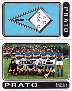 Cromo Prato Scudetto / Squadra - Calciatori 1972-1973 - Panini