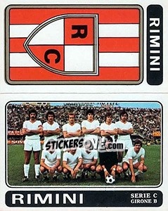 Figurina Rimini Scudetto / Squadra - Calciatori 1972-1973 - Panini