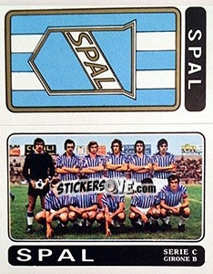 Sticker Spal Scudetto / Squadra - Calciatori 1972-1973 - Panini