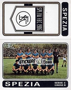 Figurina Spezia Scudetto / Squadra - Calciatori 1972-1973 - Panini