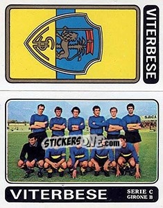Figurina Viterbese Scudetto / Squadra - Calciatori 1972-1973 - Panini