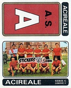 Sticker Acireale Scudetto / Squadra - Calciatori 1972-1973 - Panini