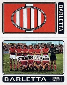 Figurina Barletta Scudetto / Squadra - Calciatori 1972-1973 - Panini