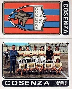 Sticker Cosenza Scudetto / Squadra