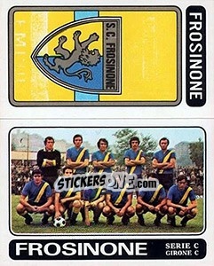 Figurina Frosinone Scudetto / Squadra - Calciatori 1972-1973 - Panini
