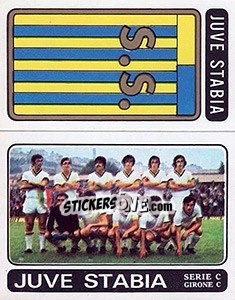 Sticker Juventus Stabia Scudetto / Squadra - Calciatori 1972-1973 - Panini
