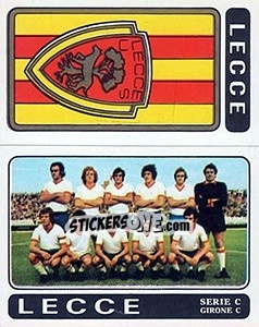 Figurina Lecce Scudetto / Squadra - Calciatori 1972-1973 - Panini