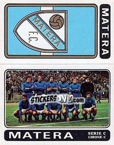 Figurina Matera Scudetto / Squadra - Calciatori 1972-1973 - Panini