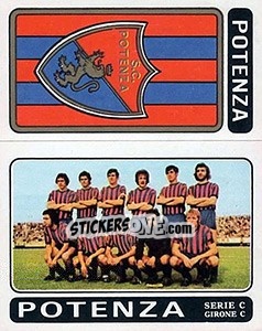Sticker Potenza Scudetto / Squadra - Calciatori 1972-1973 - Panini