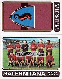 Figurina Salernitana Scudetto / Squadra - Calciatori 1972-1973 - Panini