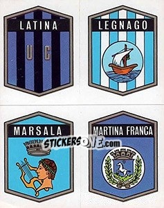 Figurina Latina / Legnago / Marsala / Martina Franca - Calciatori 1972-1973 - Panini