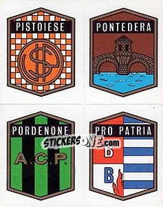 Sticker Pistoiese / Pontedera / Pordenone / Pro Patria