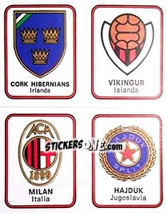 Figurina Vikingur / Cork Hibernians / Milan / Hajduk Split