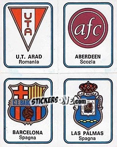 Sticker U.T. Arad / Aberdeen / Barcelona / Las Palmas