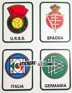Sticker U.R.S.S. / West Germany / Spain / Italy - Calciatori 1972-1973 - Panini