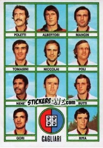 Sticker Squadra - Calciatori 1973-1974 n. 6 - Panini
