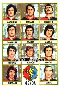 Sticker Squadra - Calciatori 1973-1974 n. 14 - Panini