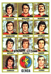 Figurina Squadra - Calciatori 1973-1974 - Panini