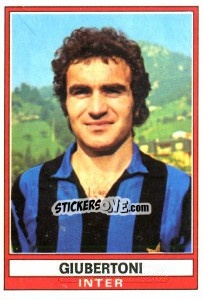 Cromo Giubertoni - Calciatori 1973-1974 - Panini