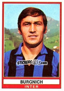 Figurina Burgnich - Calciatori 1973-1974 - Panini