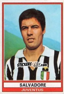 Sticker Salvadore - Calciatori 1973-1974 n. 165 - Panini
