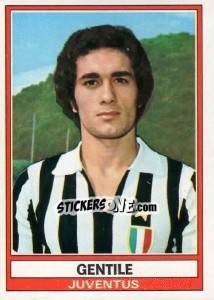 Sticker Gentile - Calciatori 1973-1974 - Panini
