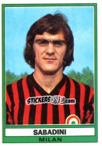 Sticker Sabadini - Calciatori 1973-1974 n. 218 - Panini