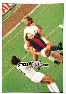 Sticker Bologna vs. L.R. Vicenza (1) - Calciatori 1973-1974 - Panini