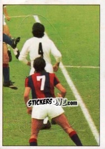 Sticker Bologna vs. L.R. Vicenza (2) - Calciatori 1973-1974 - Panini