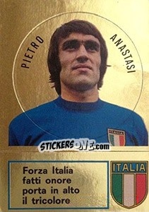 Sticker Pietro Anastasi - Calciatori 1973-1974 - Panini