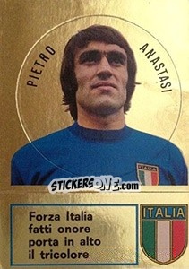 Sticker Pietro Anastasi - Calciatori 1973-1974 n. 302 - Panini