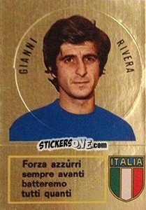 Sticker Gianni Rivera - Calciatori 1973-1974 n. 303 - Panini