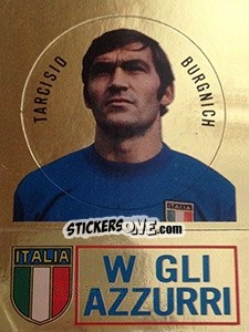 Sticker Tarcisio Burgnich - Calciatori 1973-1974 n. 306 - Panini