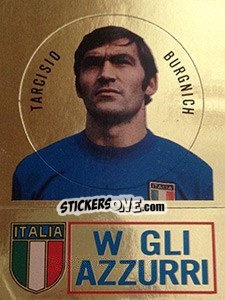 Figurina Tarcisio Burgnich - Calciatori 1973-1974 - Panini